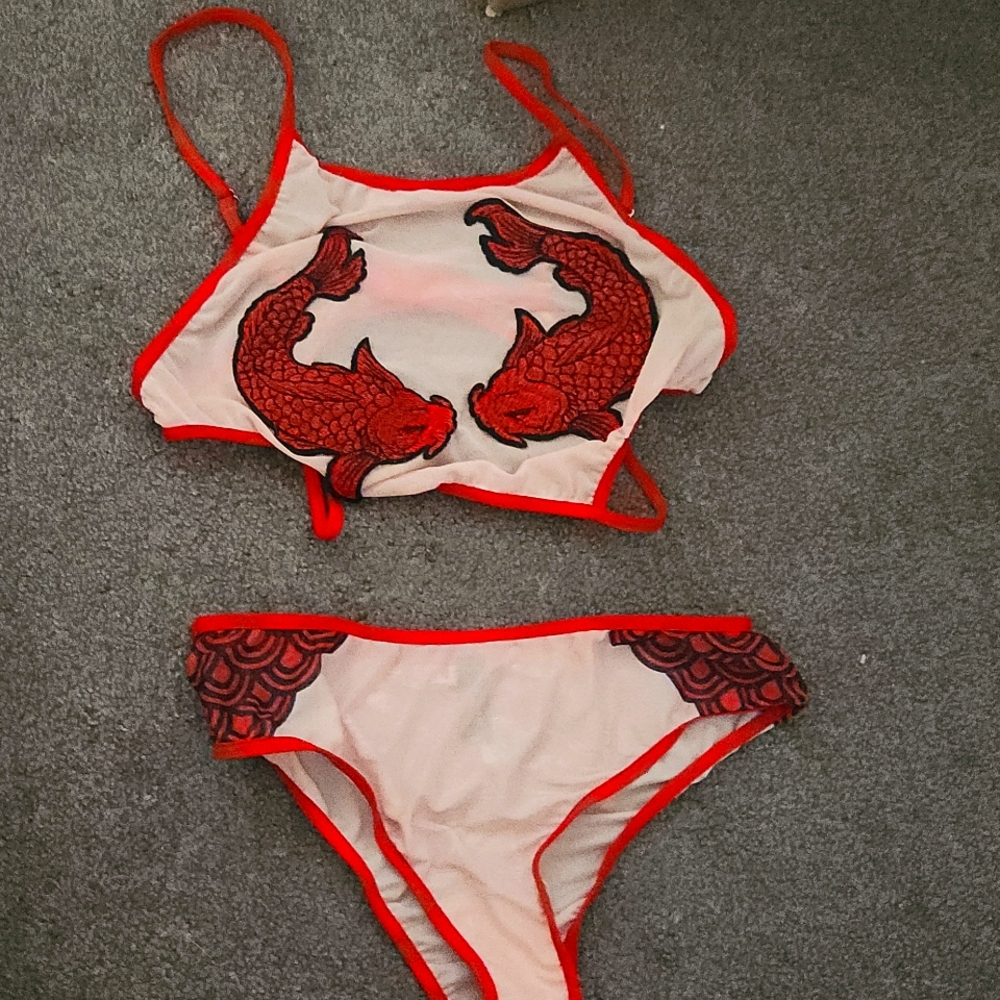 Koi fish lingerie set
